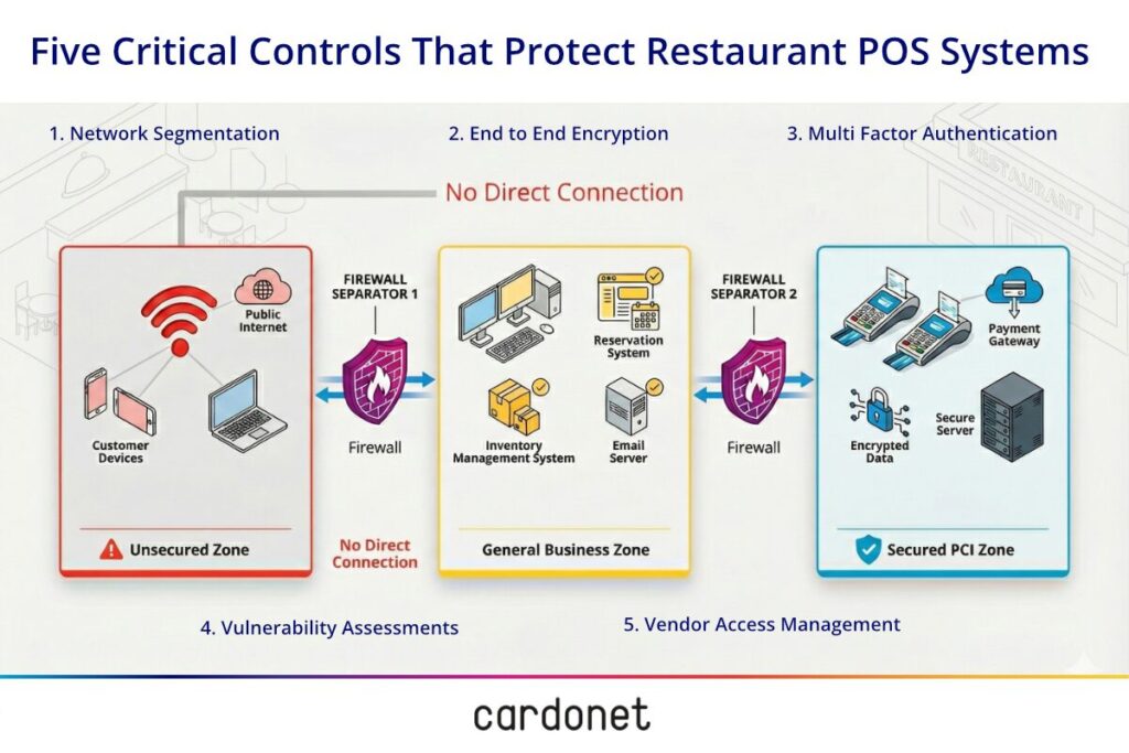 Restaurant POS Security breach PCI compliance guide infographic